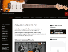 Tablet Screenshot of gitarrengriffe.de
